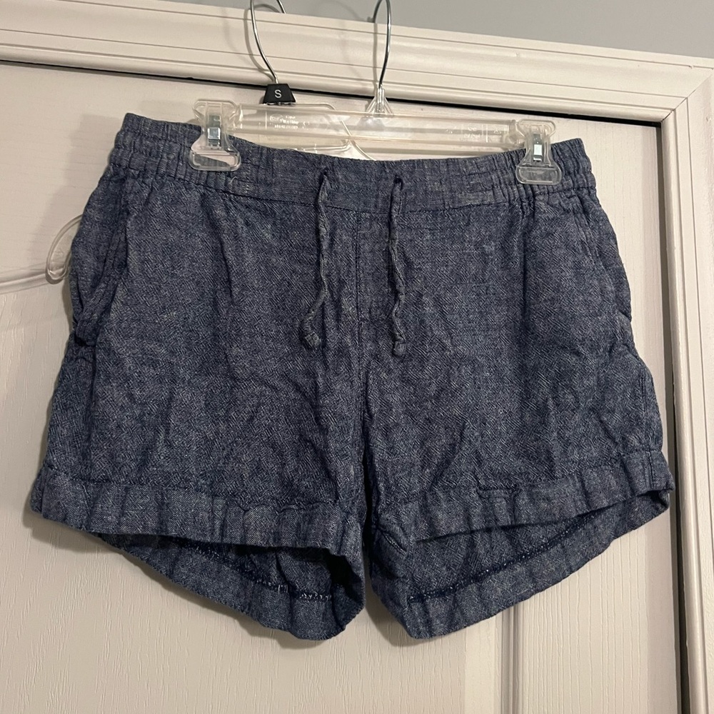 Denim Colored Flowy Shorts